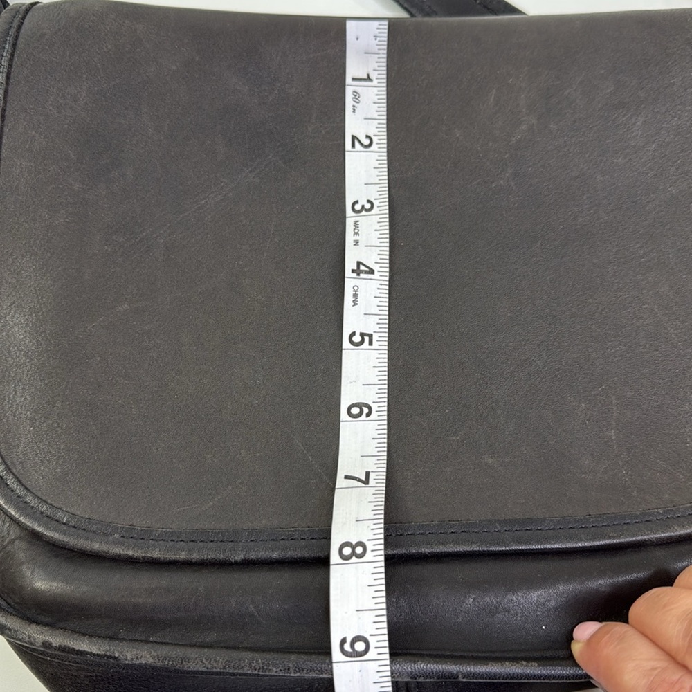 VINTAGE COACH 9951 PATRICIA LEGACY BLACK LEATHER SHOULDER BAG CROSSBODY PURSE - Picture 14 of 15